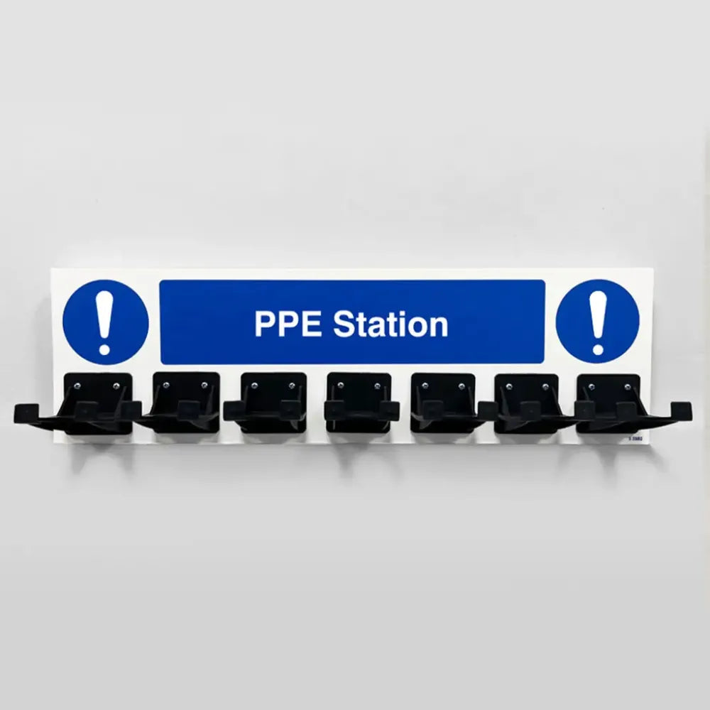 55982 PPE Station - Miscellaneous - 7 Hooks on 540x160mm 10mm foam pvc