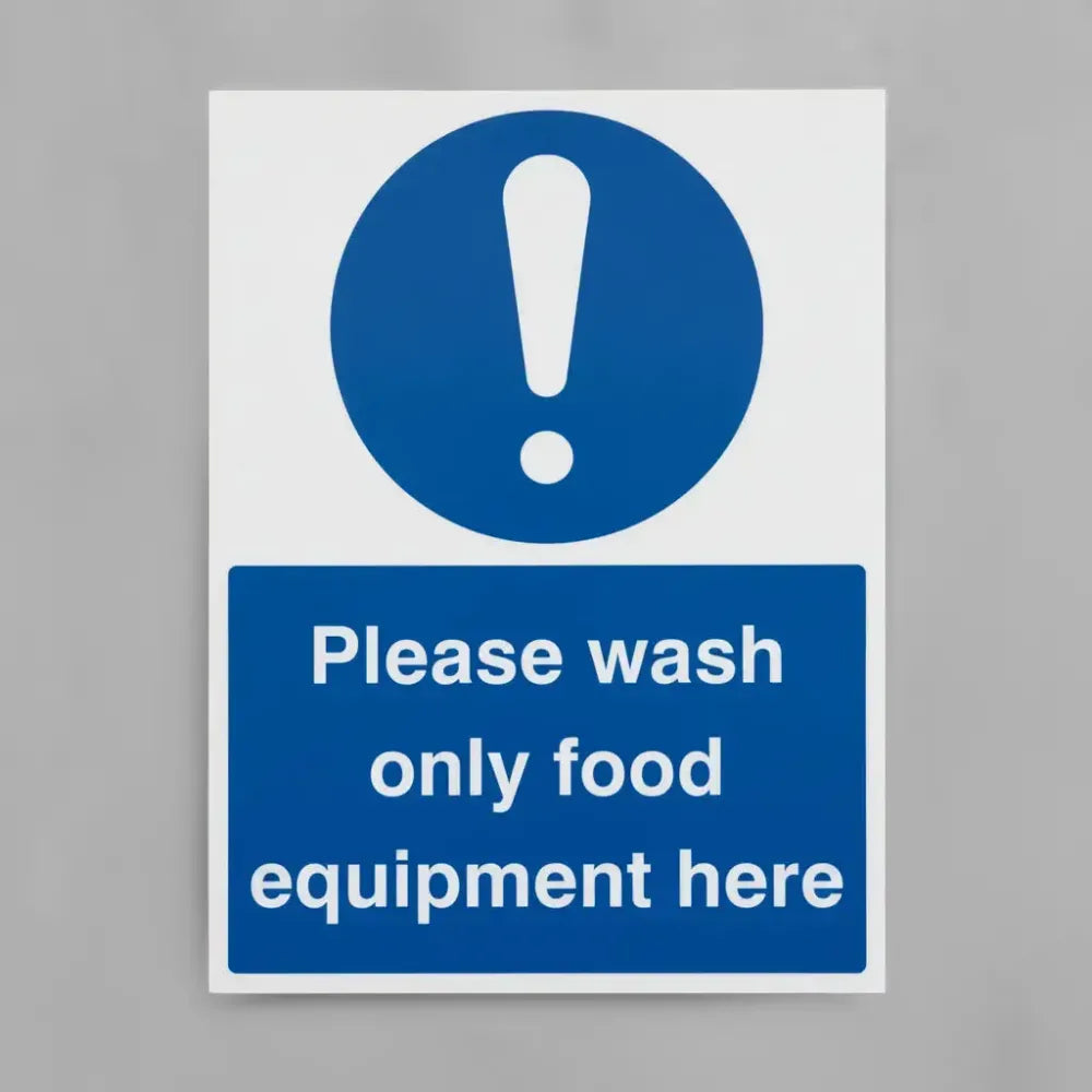 Wash only food equipment