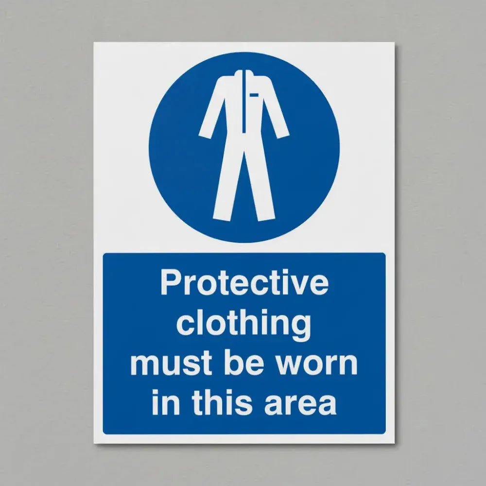 Protective clothing must be worn in area