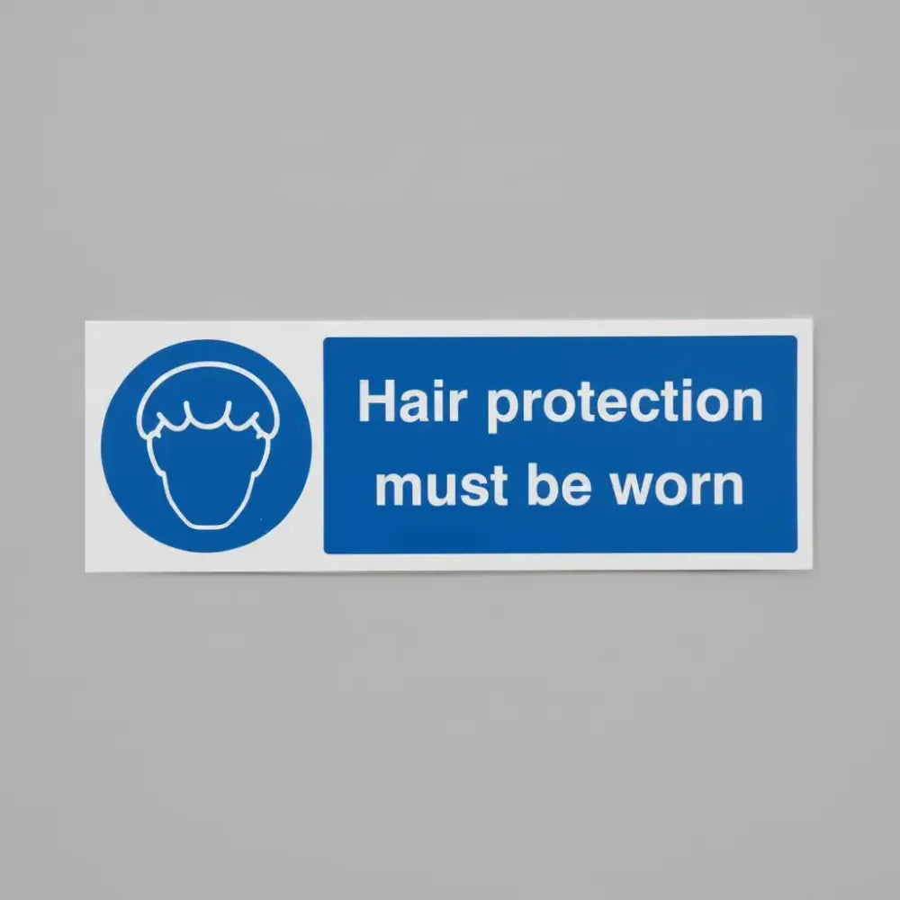 Hair protection must be worn