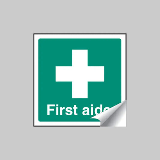 First aider sticker 25x25mm