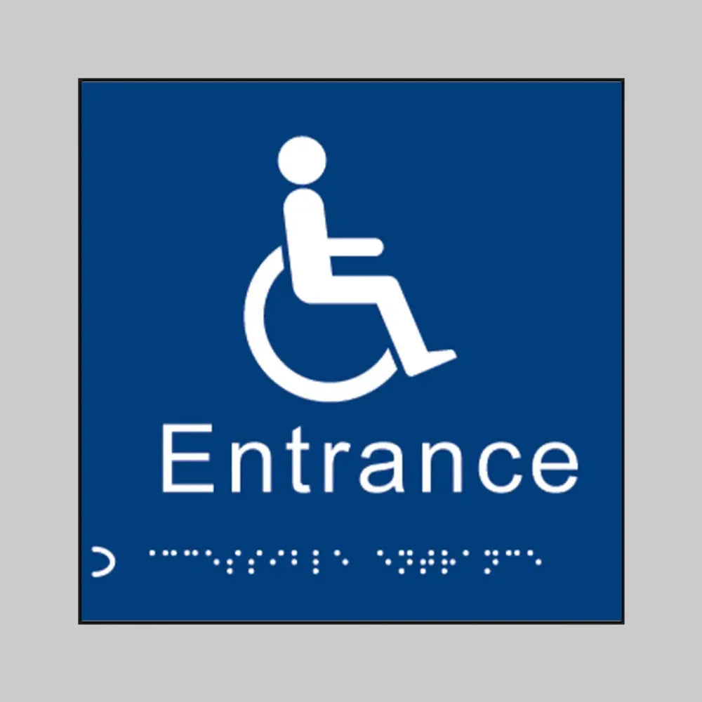 Braille - Disabled entrance 150 x 150mm