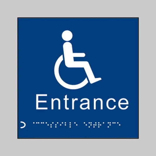 Braille - Disabled entrance 150 x 150mm