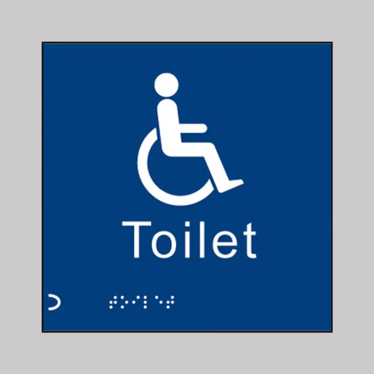 Braille - Disabled toilet 150 x 150mm