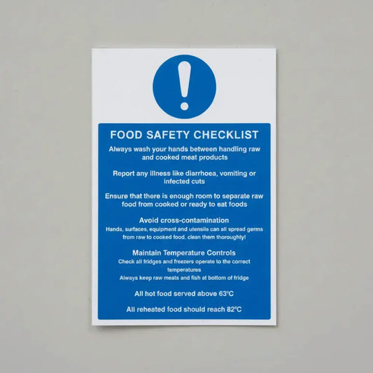 Food safety checklist