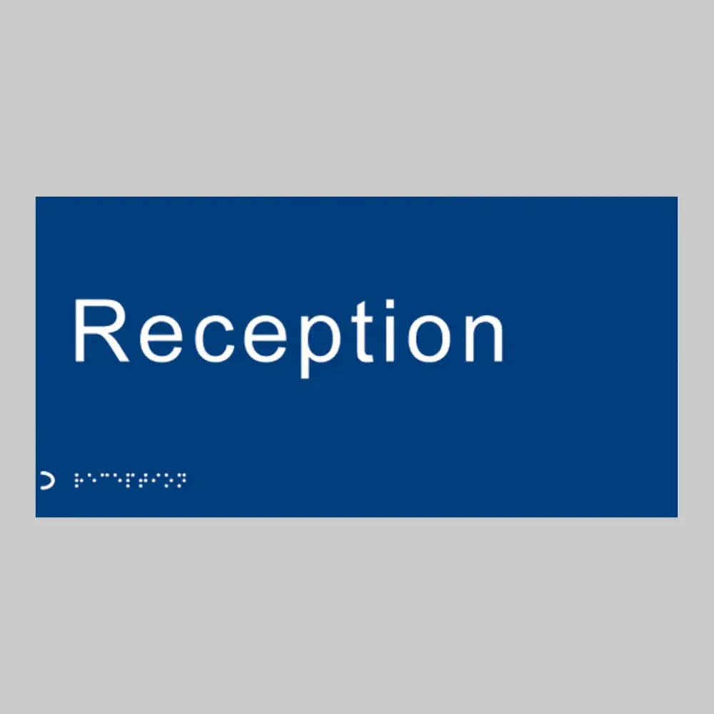Braille - Reception 300x150mm