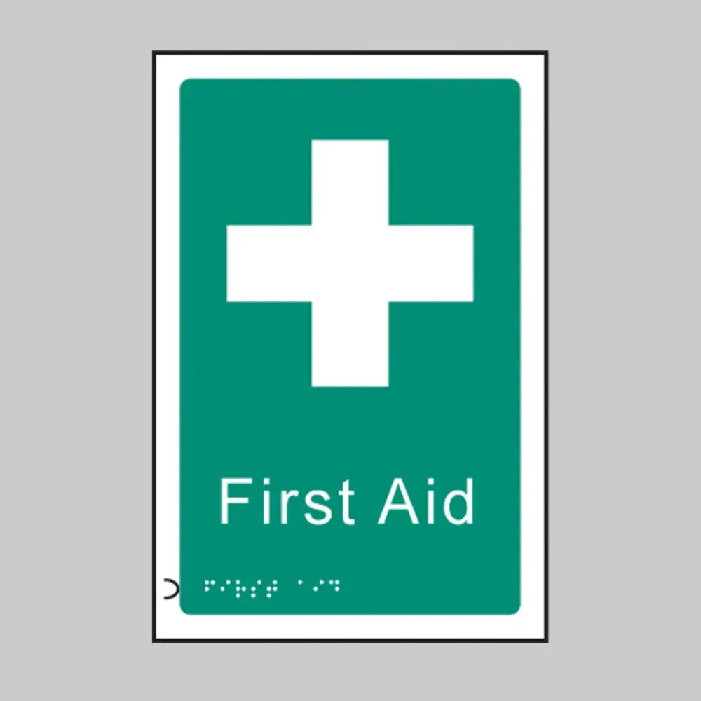 Braille - First aid 150x 225mm