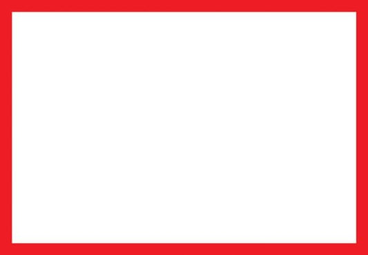 56191 Blank Adapt-a-sign - Red Border 215x310mm  (215x310mm) Safety Sign