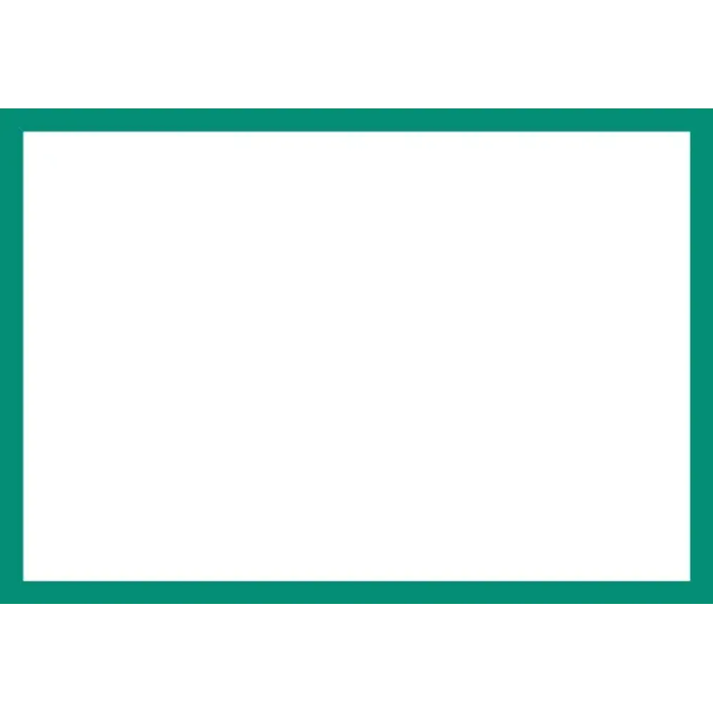 Blank Adapt-a-sign - Green Border 215x310mm