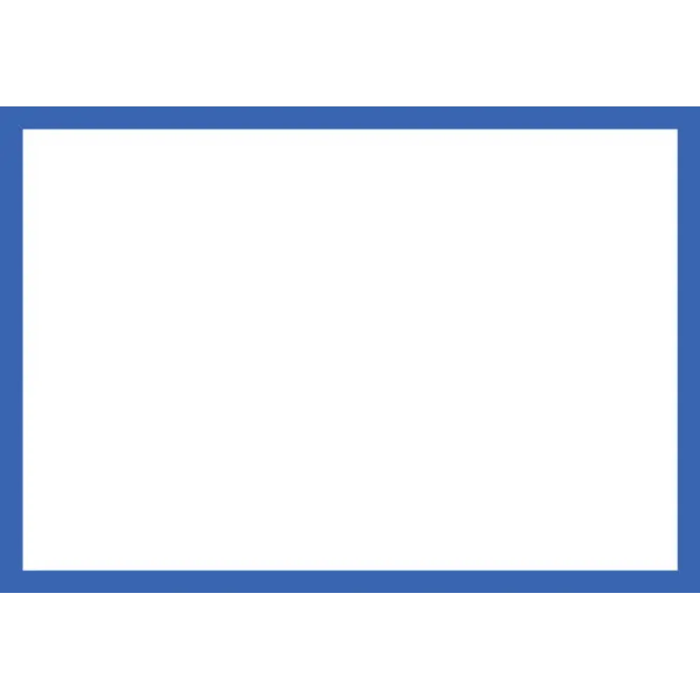 Blank Adapt-a-sign - Blue Border 215x310mm