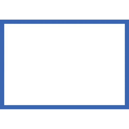 Blank Adapt-a-sign - Blue Border 215x310mm