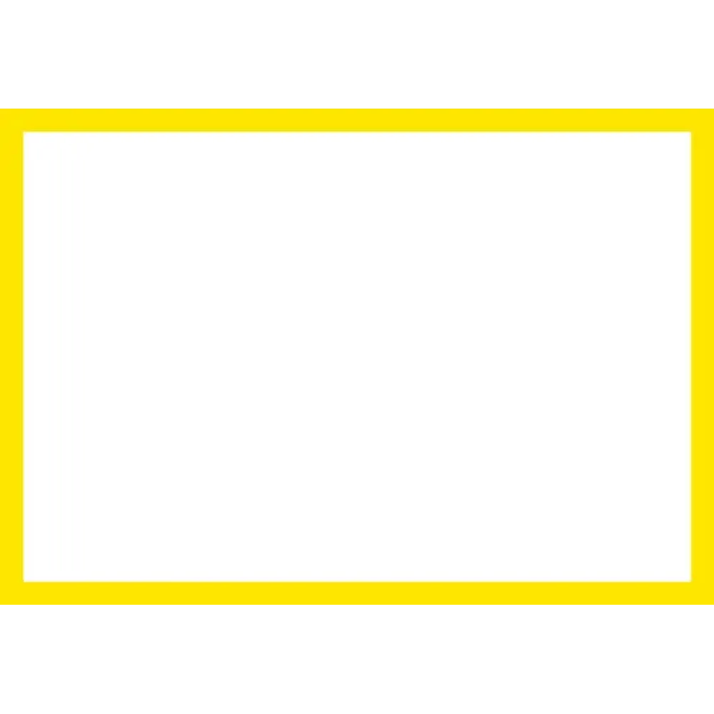 Blank Adapt-a-sign - Yellow Border 215x310mm