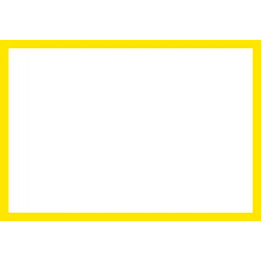Blank Adapt-a-sign - Yellow Border 215x310mm