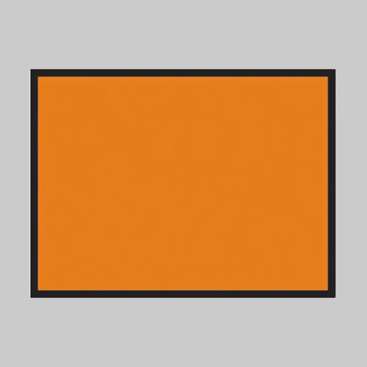Hazard warning vehicle plate 400x300mm reflective self adhesive vinyl