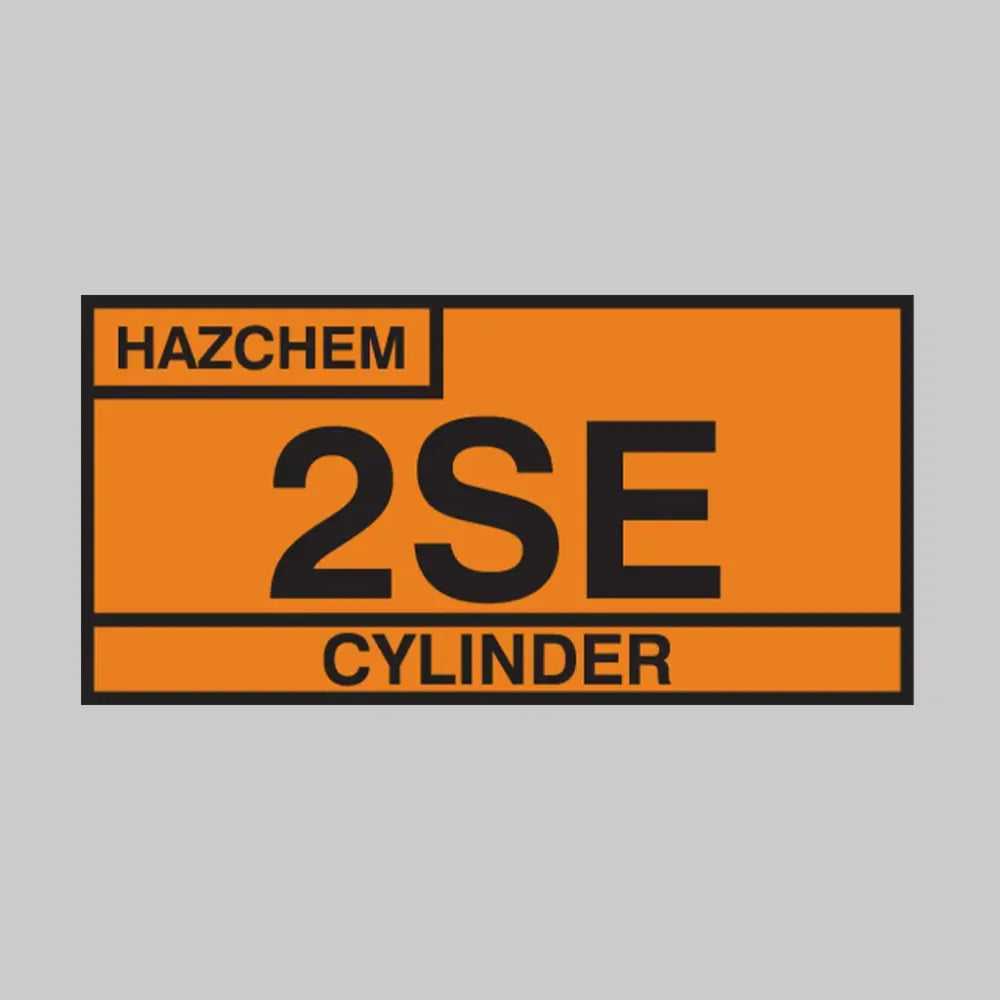 2SE cylinder hazchem 610x300mm aluminium