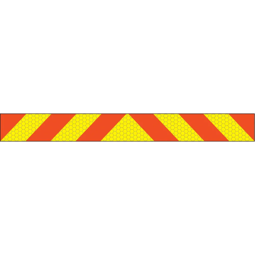 ECE70 Vehicle marking plate 1200x140mm reflective aluminium
