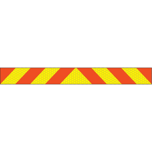 ECE70 Vehicle marking plate 1200x140mm reflective aluminium
