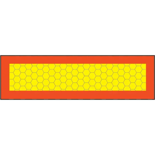 ECE70 Vehicle marking plate Aluminium 600x200mm boxed