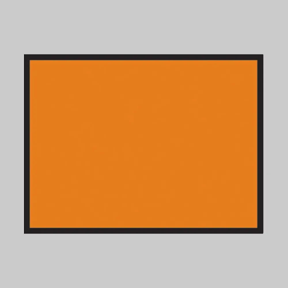Hazard warning vehicle plate 400x300mm reflective aluminium