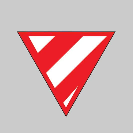 Protruding load marker 685x685x610mm  non-reflective 3mm PVC