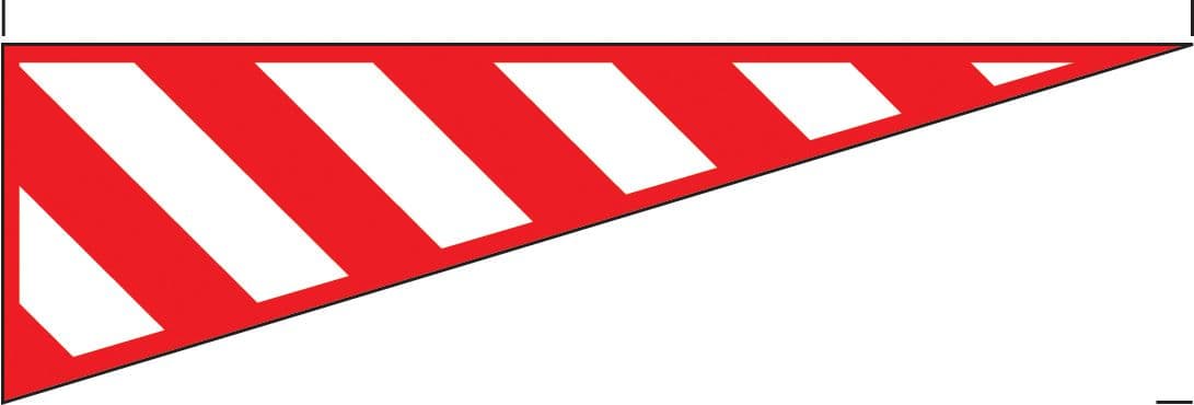56372 Protruding load marker 1520x300mm  (1520x300mm) Safety Sign