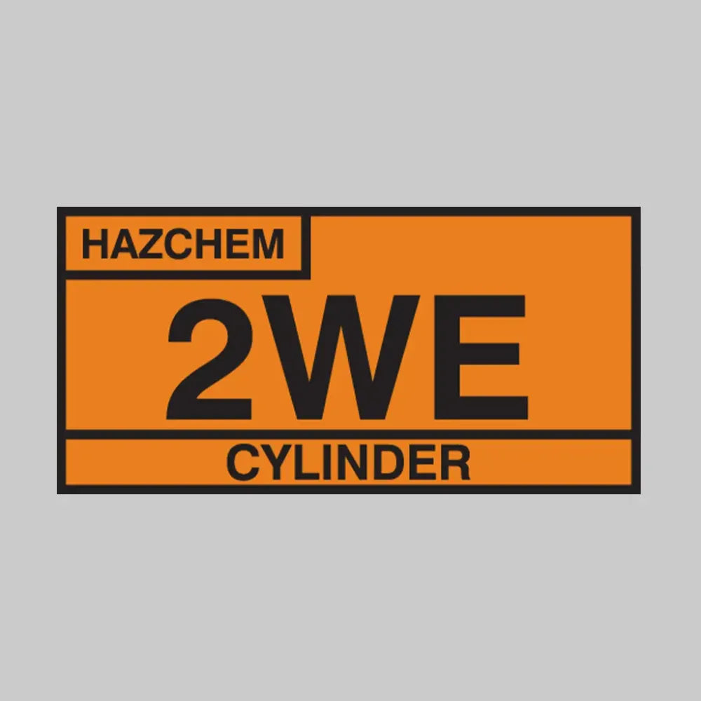 2WE cylinder hazchem 610x300mm aluminium