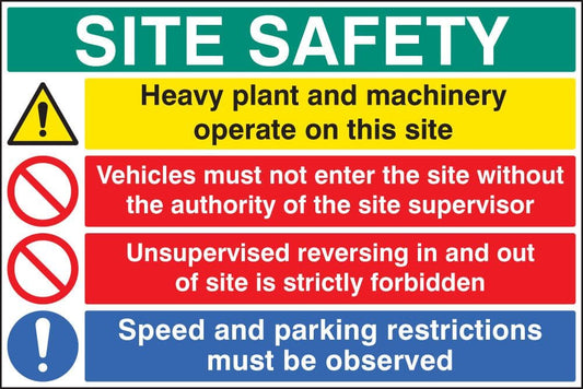 56389 Site safety board  (900x600mm) Safety Sign