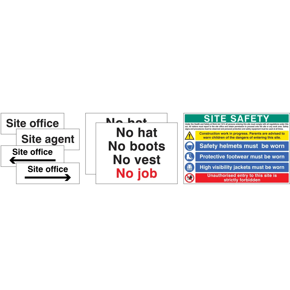 Site Starter Pack 2 (Pack of 7 signs)