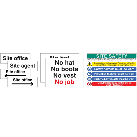 Site Starter Pack 2 (Pack of 7 signs)