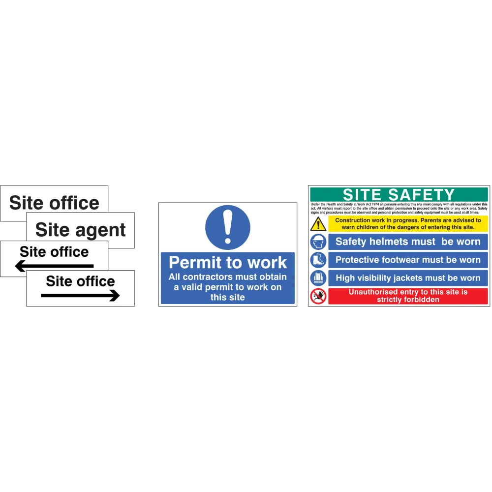 Site Starter Pack 3 (Pack of 7 signs)