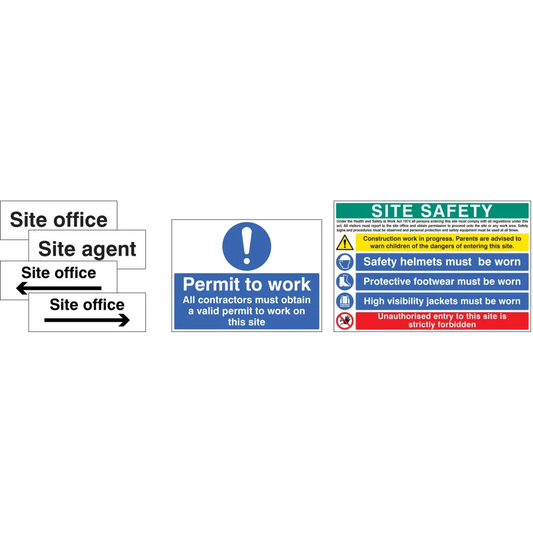 Site Starter Pack 3 (Pack of 7 signs)