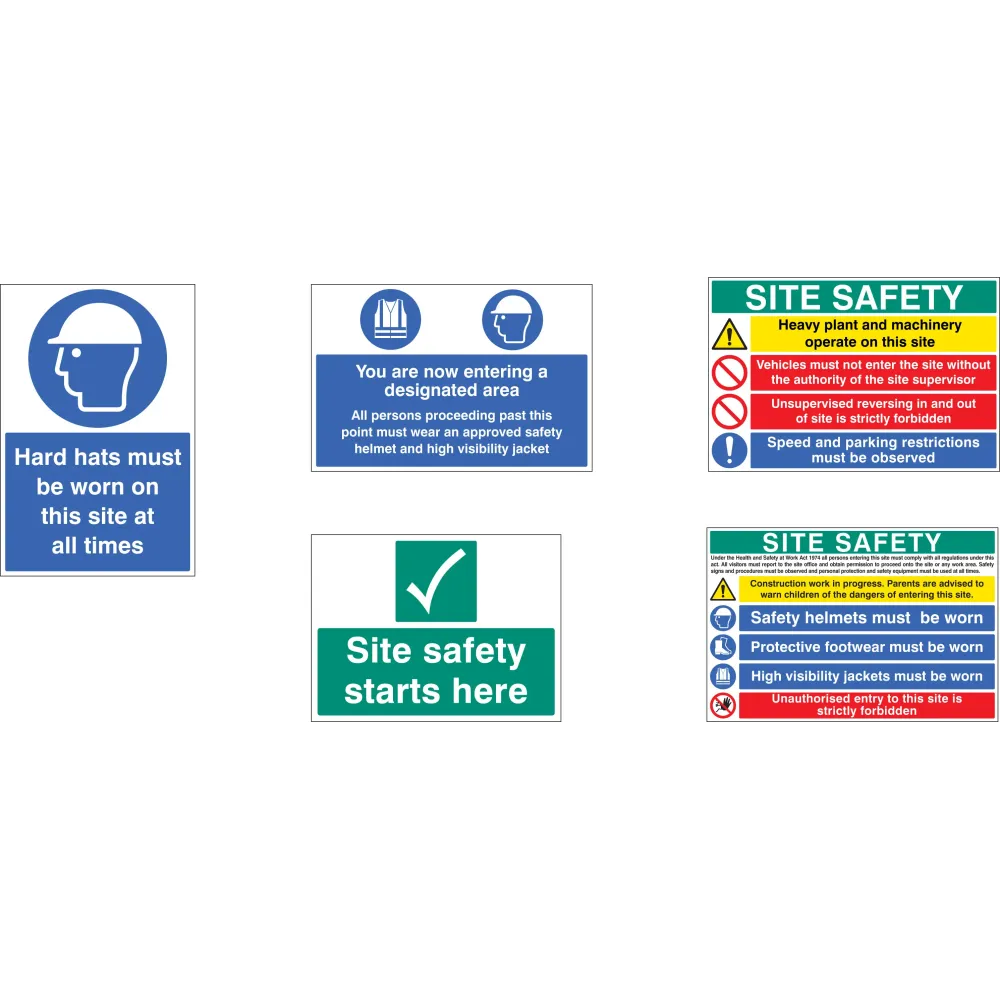 Site Starter Pack 4 (Pack of 5 signs)