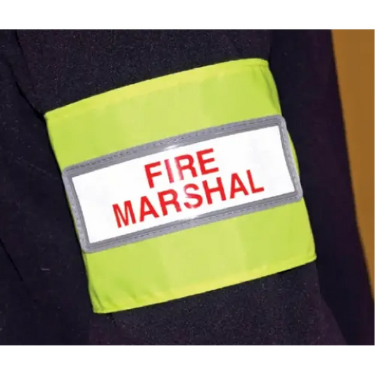 Fire marshal reflective armband