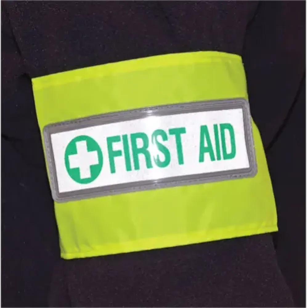 First aid reflective armband