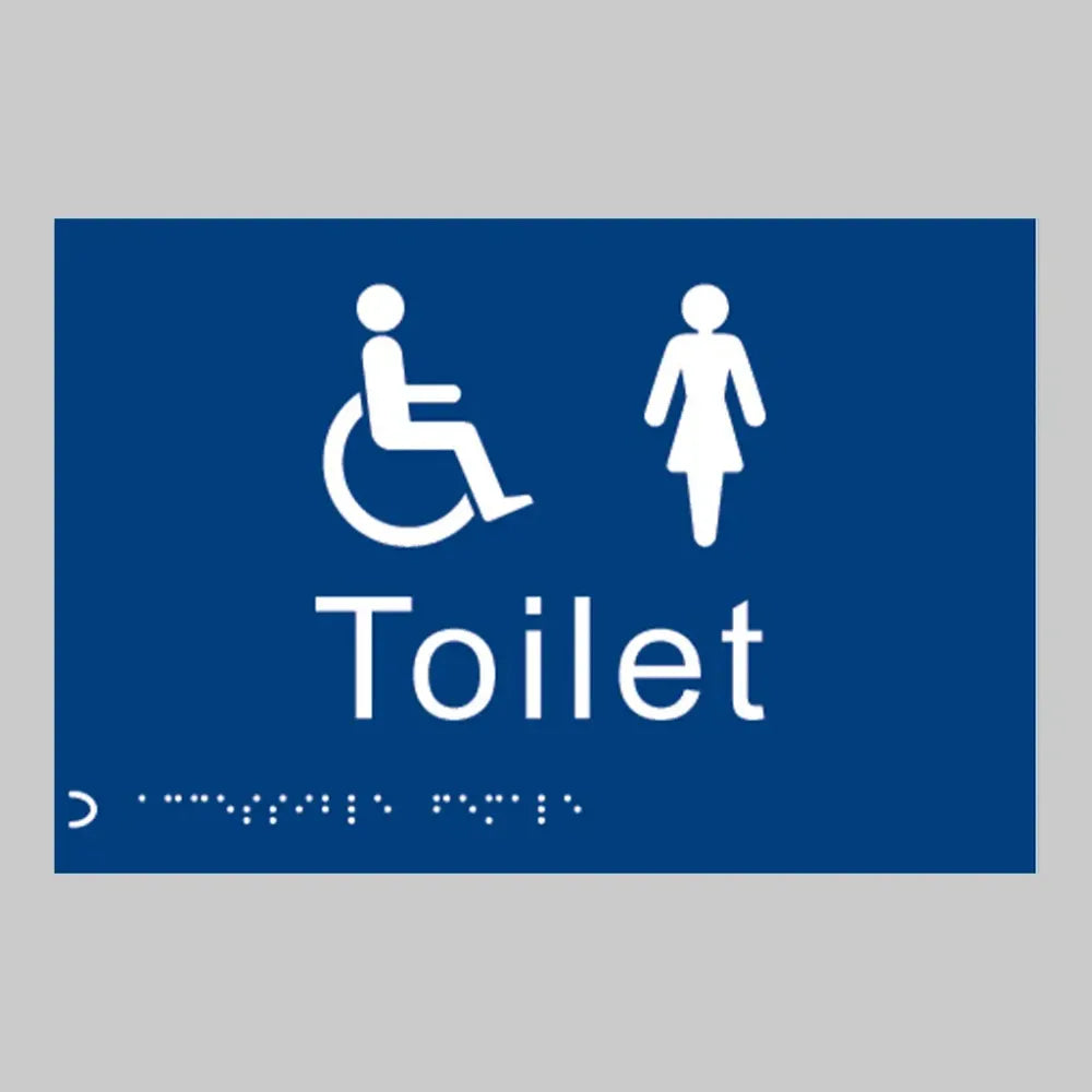 Braille - Toilet ladies/disabled 225 x 150mm