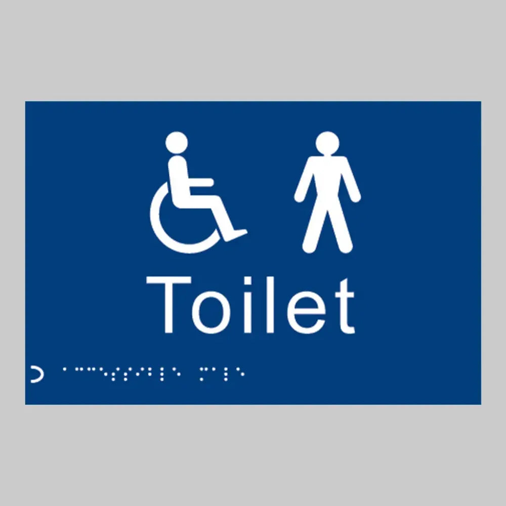 Braille - Toilet gents/disabled 225 x 150mm