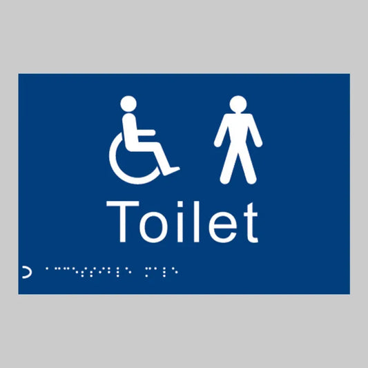 Braille - Toilet gents/disabled 225 x 150mm