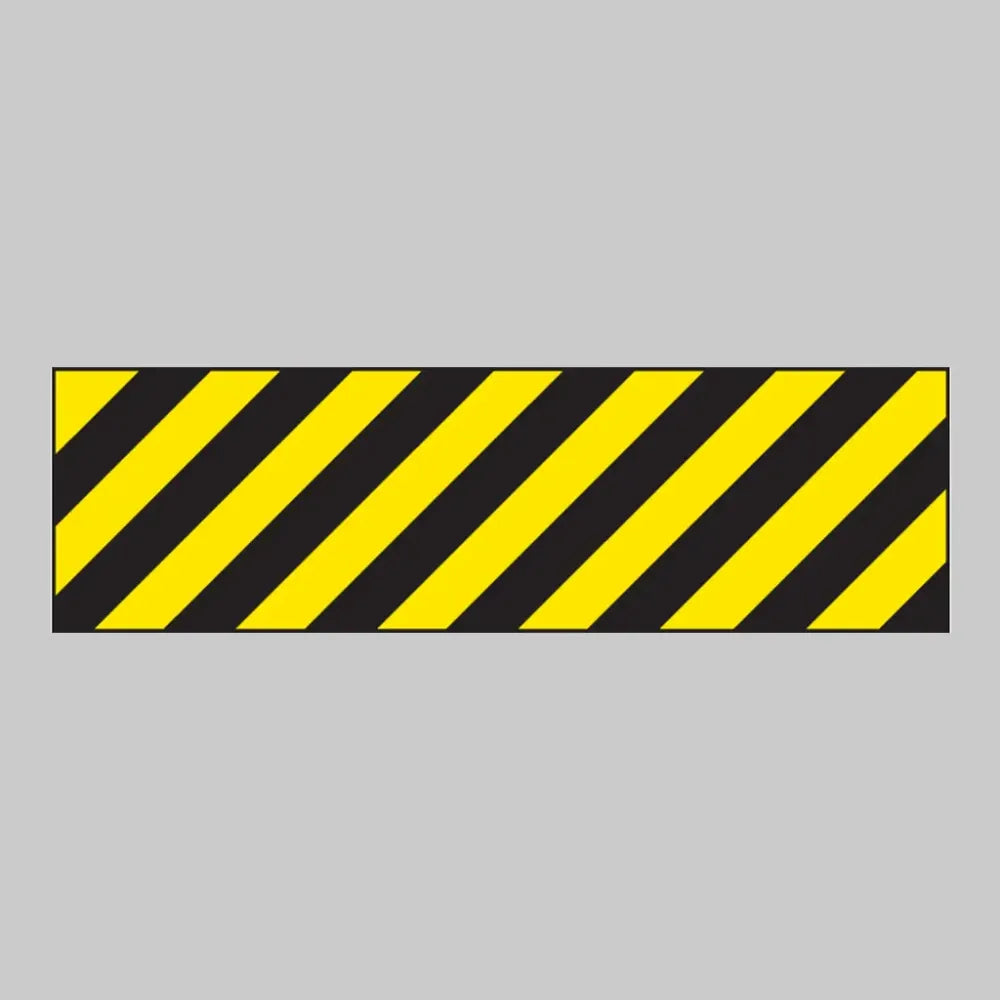 Hazard marker 600x150mm reflective aluminium left hand
