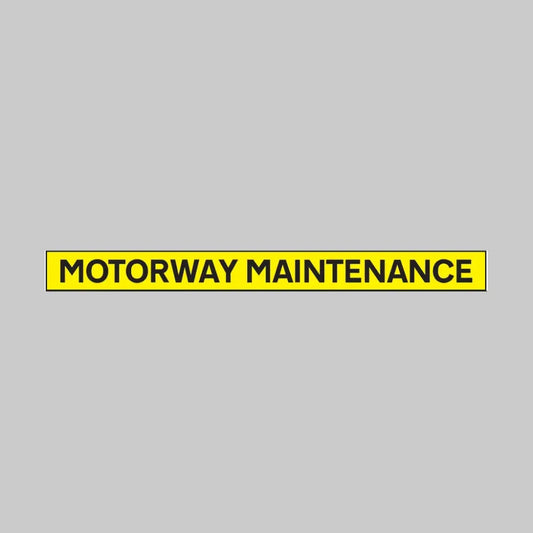 Motorway Maintenance 1300x100mm reflective self adhesive vinyl