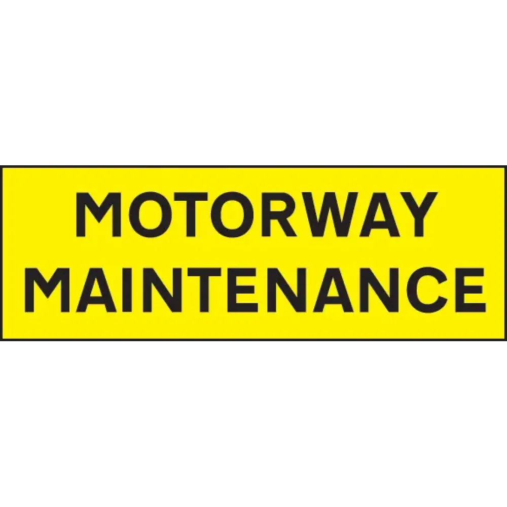 Motorway Maintenance 800x275 reflective self adhesive vinyl