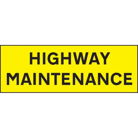 Highway Maintenance 800x275mm reflective magnetic