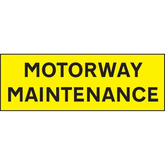 Motorway Maintenance 800x275mm reflective magnetic