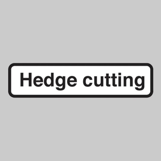 53727 Hedge cutting fold up supplementary text with rust proof press studs (750mm variant - 925x250mm) Miscellaneous (925x210mm)