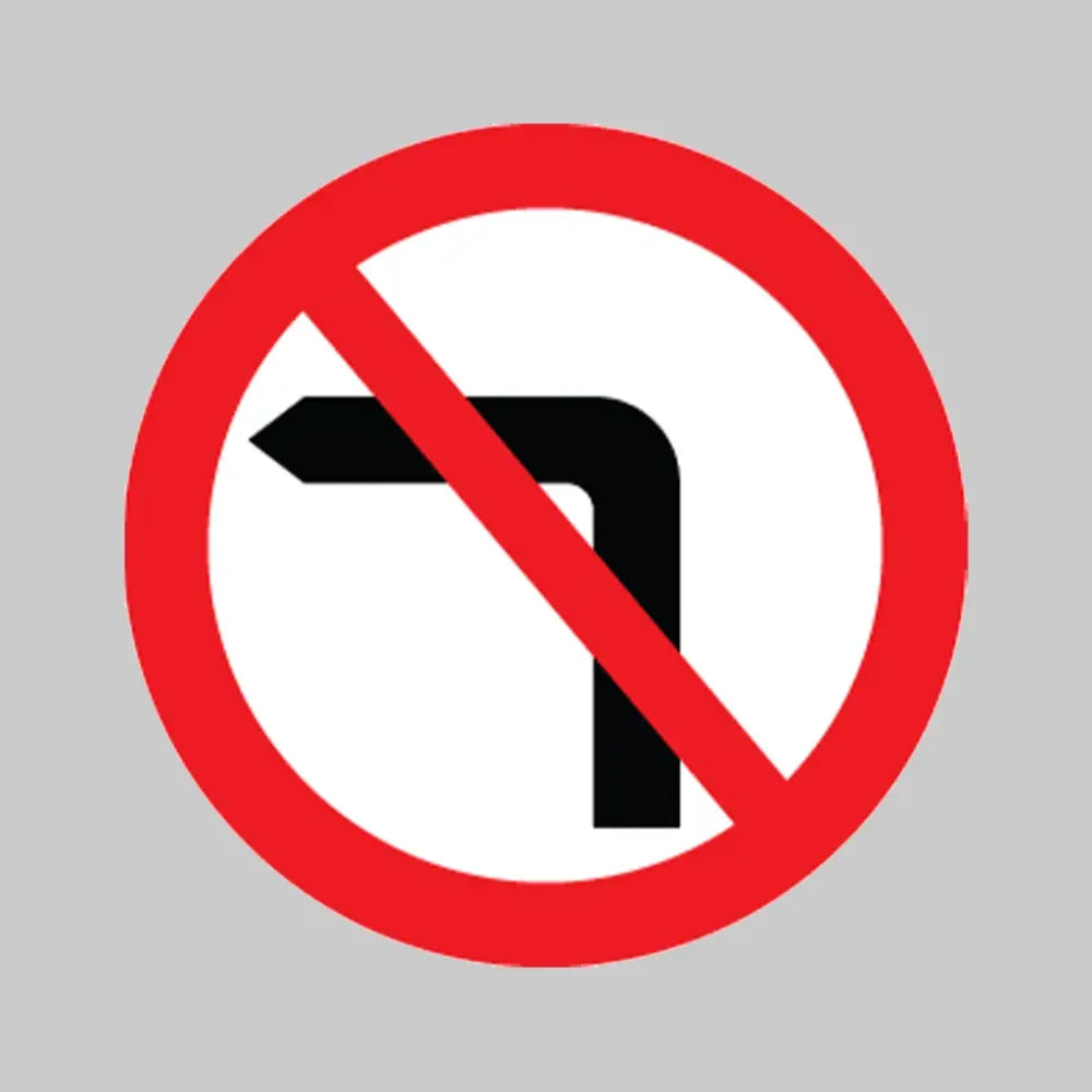 No left turn class RA1 600mm diameter circle c/w channelling