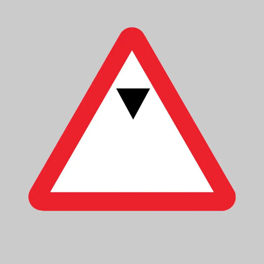 Maximum headroom class R2 Permanent 750mm triangle (3mm aluminium composite) c/w channelling