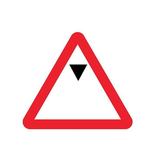 56594 Maximum headroom class R2 Permanent 750mm triangle (3mm aluminium composite) c/w channelling