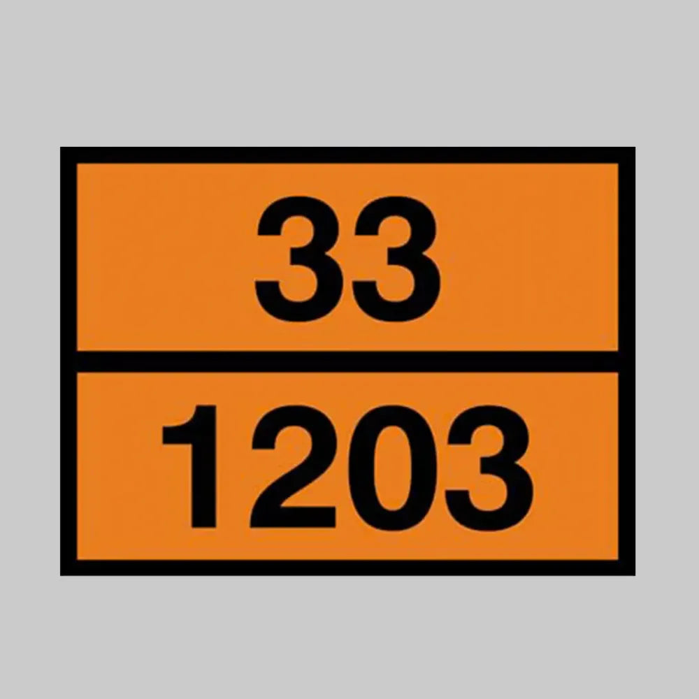 56696 Hazchem ADR plate - petrol - embossed stainless steel 400x300mm Miscellaneous
