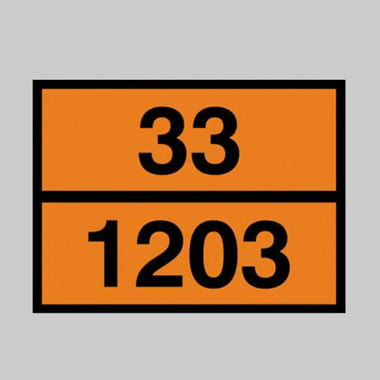 56696 Hazchem ADR plate - petrol - embossed stainless steel 400x300mm Miscellaneous