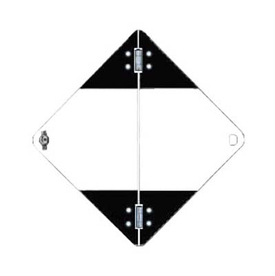 56699 Folding Limited Quantity Vehicle Plate, 250x250mm non-reflective PVC Miscellaneous