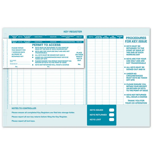 57131 Key Control System Sign-In Sytem (100 NCR passes) Miscellaneous